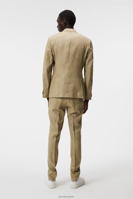 Men J.Lindeberg Aloe Hopper Super Linen Blazer Clothing 8R621208