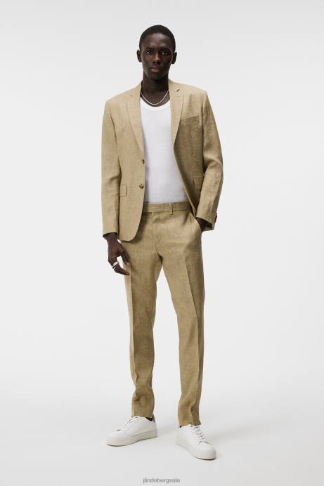 Men J.Lindeberg Aloe Hopper Super Linen Blazer Clothing 8R621208