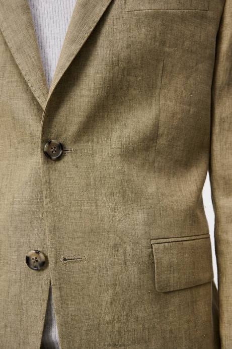 Men J.Lindeberg Aloe Hopper Super Linen Blazer Clothing 8R621208