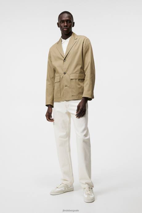 Men J.Lindeberg Aloe Jack Light Cotton Blazer Clothing 8R621210