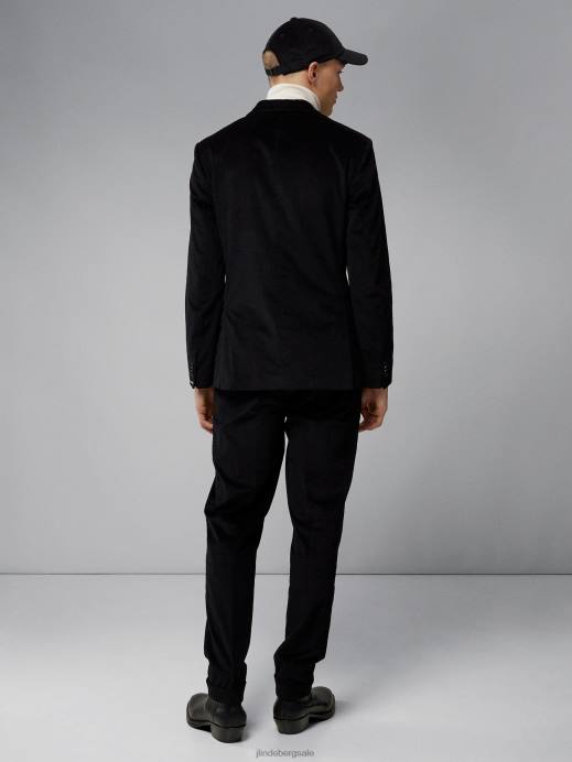 Men J.Lindeberg Black Dries Corduroy Blazer Clothing 8R622556