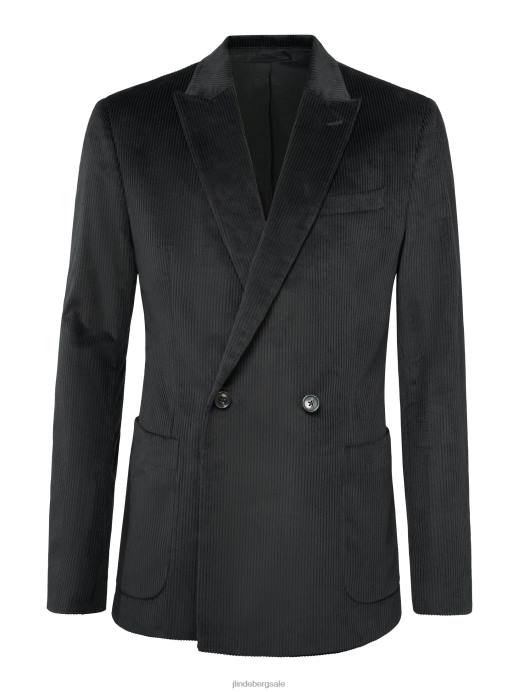 Men J.Lindeberg Black Dries Corduroy Blazer Clothing 8R622556
