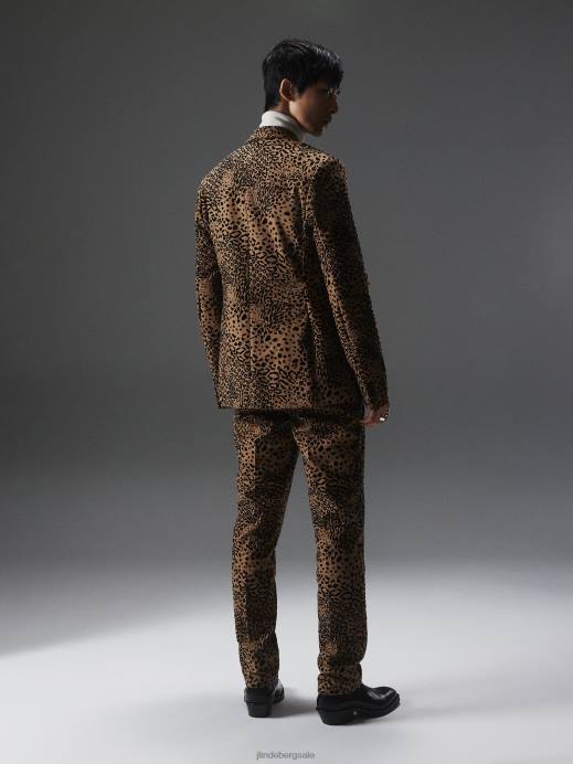 Men J.Lindeberg Chipmunk Elton Flock Leopard Blazer Clothing 8R622547