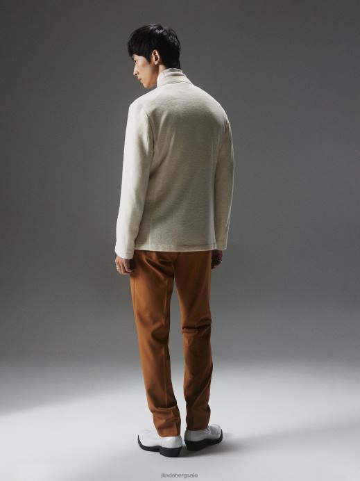 Men J.Lindeberg Cloud White Carlton Cardigan Blazer Clothing 8R622550