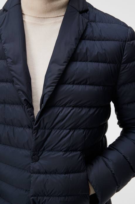 Men J.Lindeberg Navy Bacchus Down Blazer Clothing 8R621199