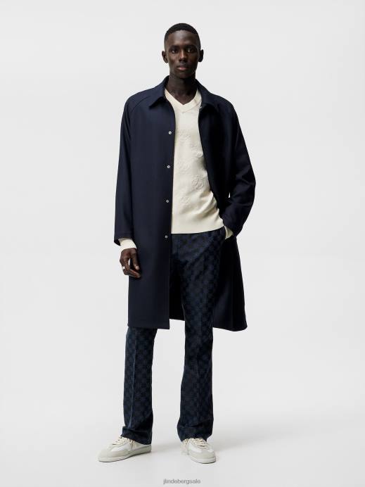 Men J.Lindeberg Navy Gomor Jacquard Pants Clothing 8R621223