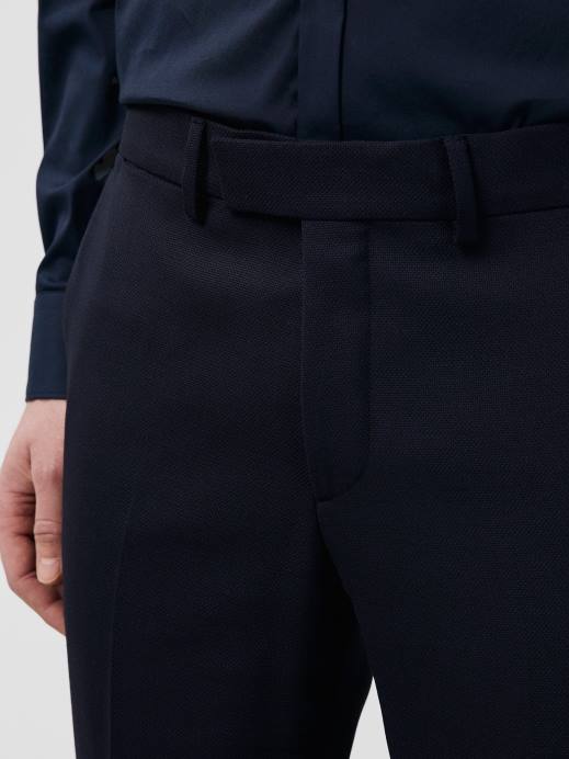 Men J.Lindeberg Navy Grant Active Hopsack Pants Clothing 8R621229