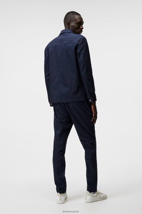 Men J.Lindeberg Navy Grant Cotton Stretch Pants Clothing 8R621213