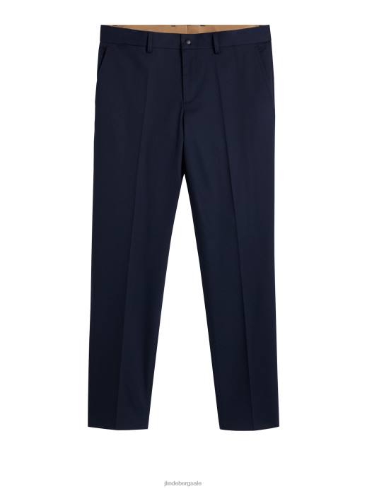 Men J.Lindeberg Navy Grant Cotton Stretch Pants Clothing 8R621213