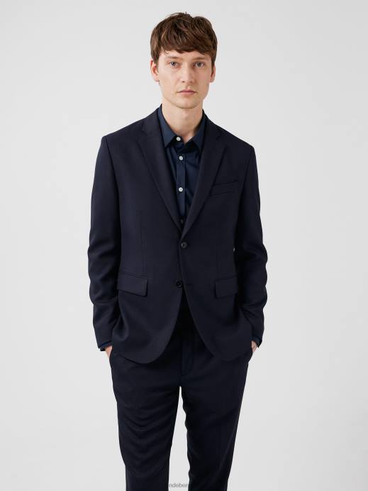 Men J.Lindeberg Navy Hopper Active Hopsack Blazer Clothing 8R621232