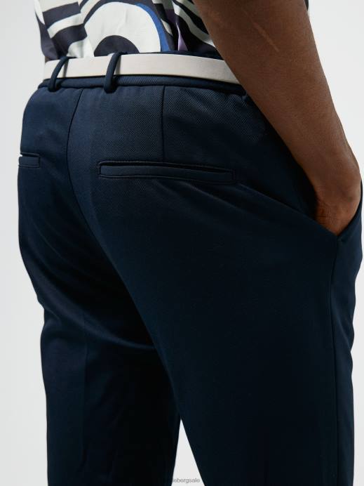 Men J.Lindeberg Navy Sasha Jersey Twill Pants Clothing 8R622561