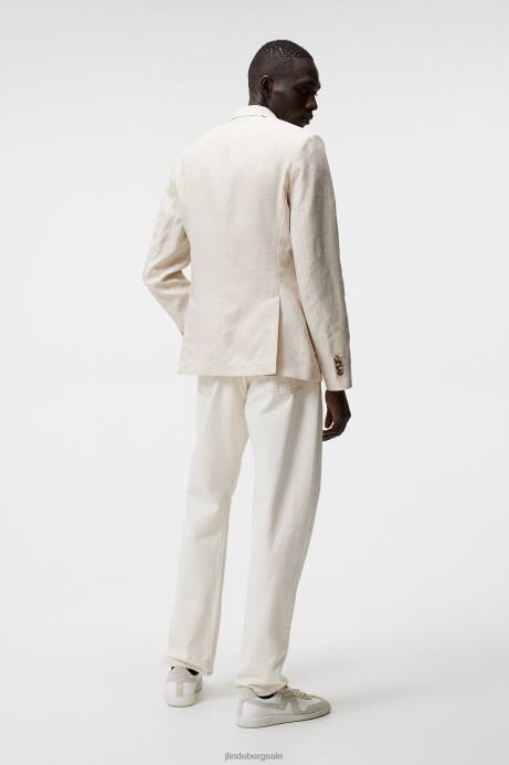 Men J.Lindeberg Safari Beige Hopper Super Linen Blazer Clothing 8R621220