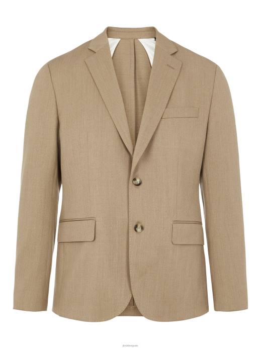 Men J.Lindeberg Tiger Brown Hopper 3D Twill Blazer Clothing 8R622568