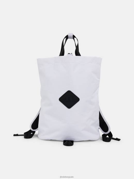 Men J.Lindeberg White Kim Tote Back Pack Accessory 8R62821