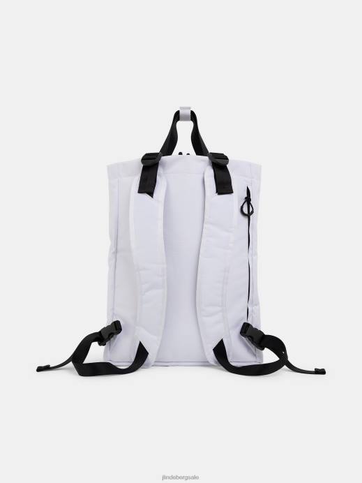 Men J.Lindeberg White Kim Tote Back Pack Accessory 8R62821