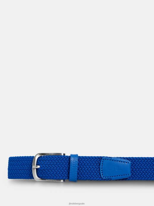 Men J.Lindeberg Lapis Blue Bernhard Elastic Belt Accessory 8R62855