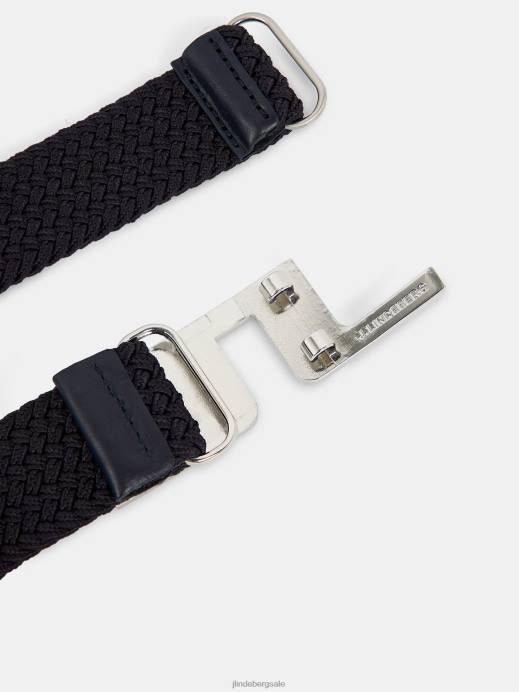 Men J.Lindeberg Navy Berry Elastic Belt Accessory 8R62848