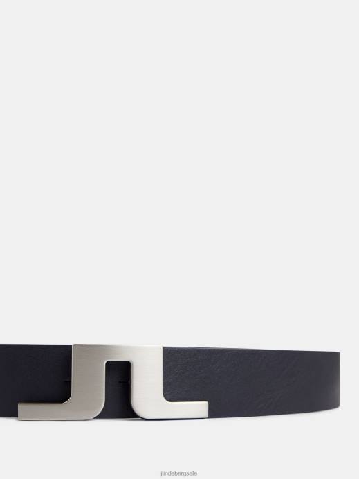 Men J.Lindeberg Navy Bridger Leather Belt Accessory 8R62857
