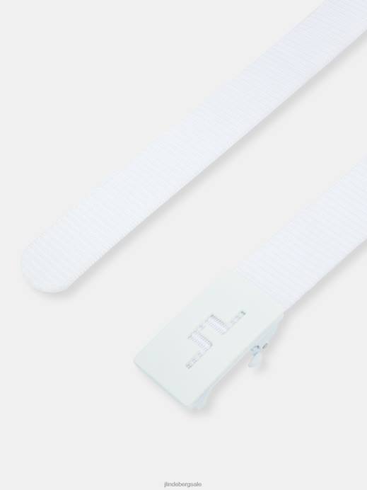 Men J.Lindeberg White Roy Belt Accessory 8R62902