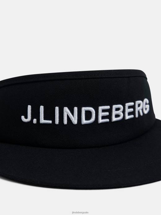 Men J.Lindeberg Black Viktor Visor Accessory 8R62831