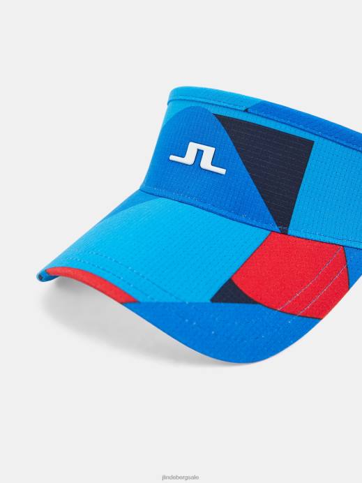 Men J.Lindeberg Brilliant Blue Big Bridge Samir Print Visor Accessory 8R62861