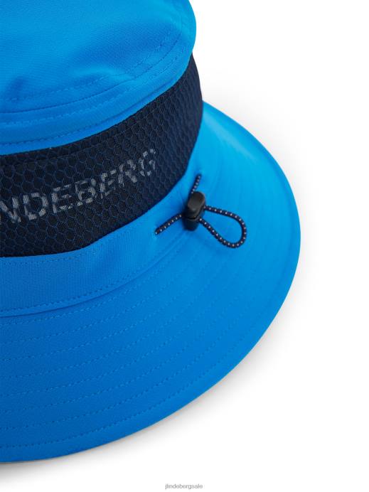 Men J.Lindeberg Brilliant Blue Denver Bucket Hat Accessory 8R62879