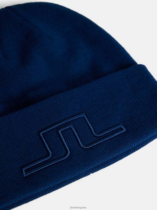 Men J.Lindeberg Estate Blue Cory Beanie Accessory 8R62740