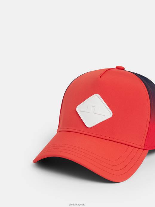 Men J.Lindeberg Fiery Red Natan Cap Accessory 8R62832