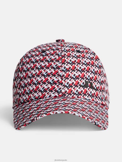 Men J.Lindeberg Micro Bridge Cherry Jim Print Cap Accessory 8R62751
