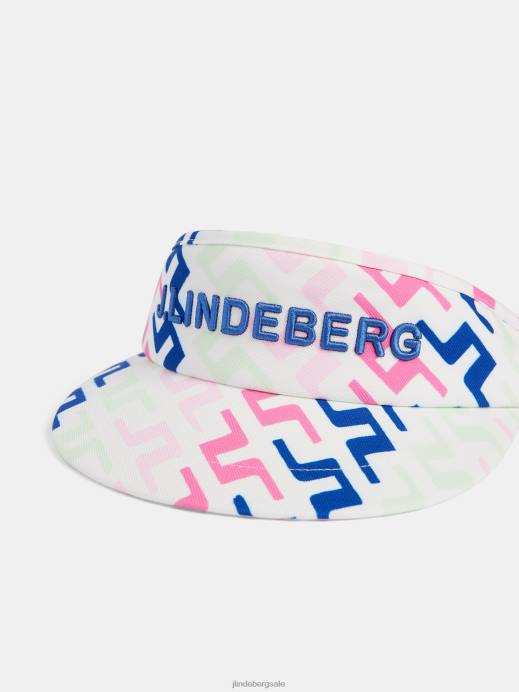 Men J.Lindeberg Pink Painted Bridge Viktor Print Visor Accessory 8R62797