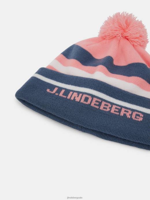 Men J.Lindeberg Strawberry Ice Stripe Beanie Accessory 8R62901
