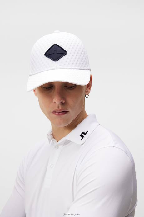 Men J.Lindeberg White Bridge Strike Cap Accessory 8R62834