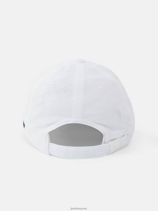 Men J.Lindeberg White Caden Golf Cap Accessory 8R62908