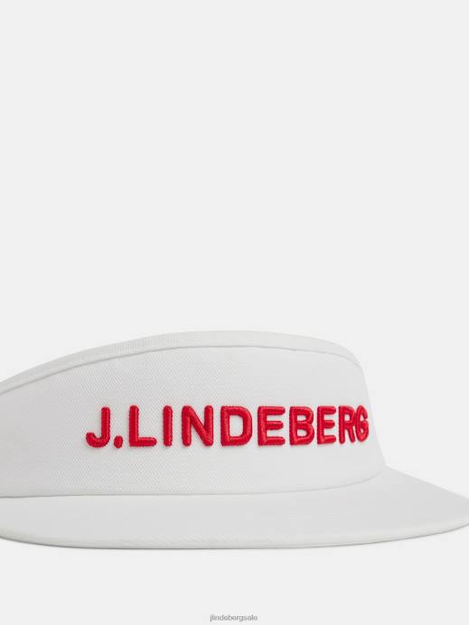 Men J.Lindeberg White Viktor Visor Accessory 8R62830