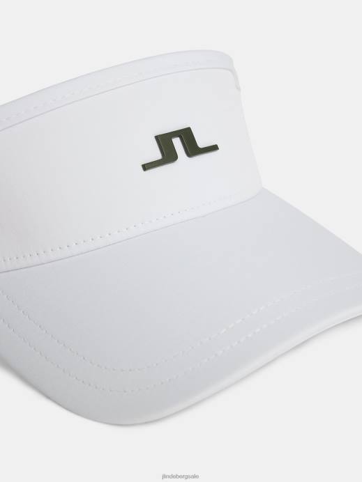 Men J.Lindeberg White Yaden Visor Accessory 8R62772