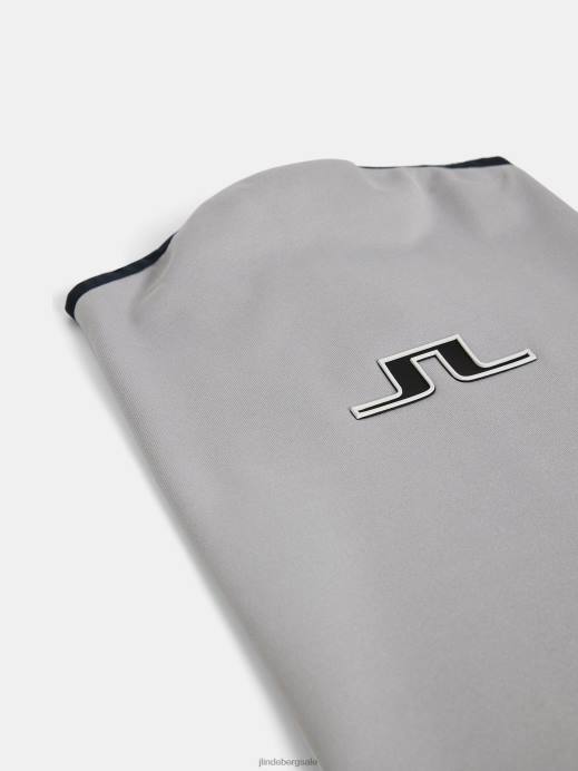 Men J.Lindeberg Light Grey Melange Damian Neck Gaiter Accessory 8R62737