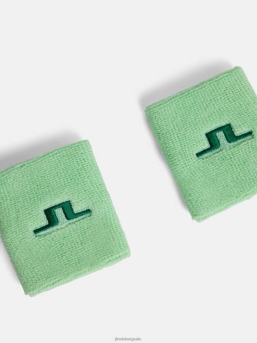 Men J.Lindeberg Patina Green Racket Wristbands Accessory 8R62819