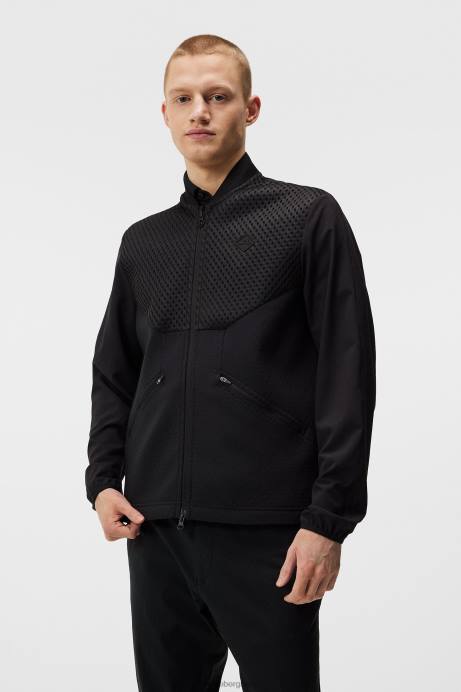 Men J.Lindeberg Black Diamond Tech Bomber Clothing 8R62715