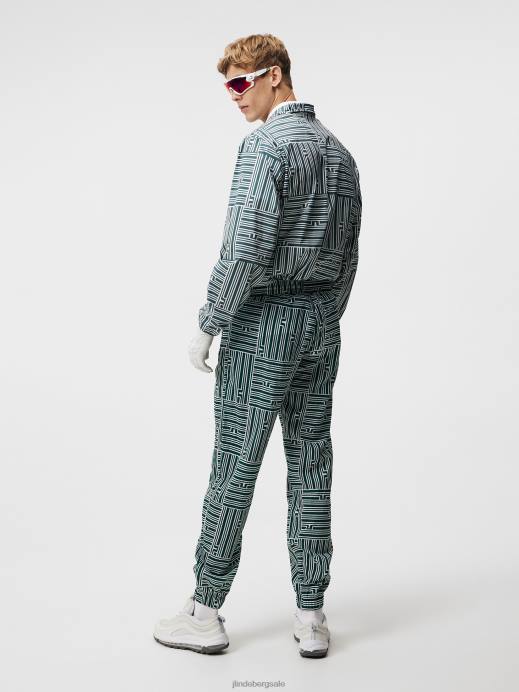 Men J.Lindeberg Bridge Stripe Patchwork Max Print Wind Jacket Clothing 8R62721