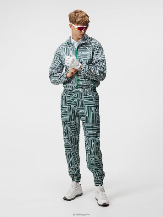 Men J.Lindeberg Bridge Stripe Patchwork Max Print Wind Jacket Clothing 8R62721