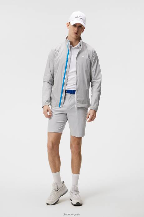 Men J.Lindeberg High Rise Ash Light Packable Jacket Clothing 8R62713