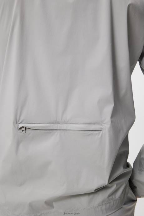 Men J.Lindeberg High Rise Ash Light Packable Jacket Clothing 8R62713