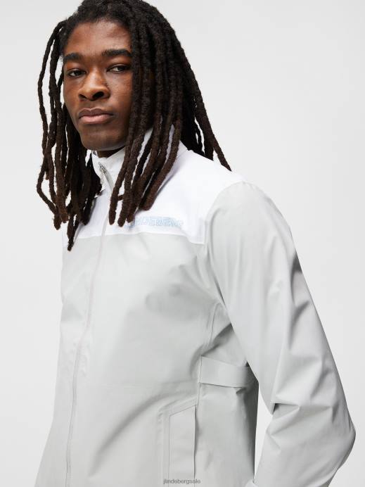 Men J.Lindeberg High Rise Bridge Rain Jacket Clothing 8R62701