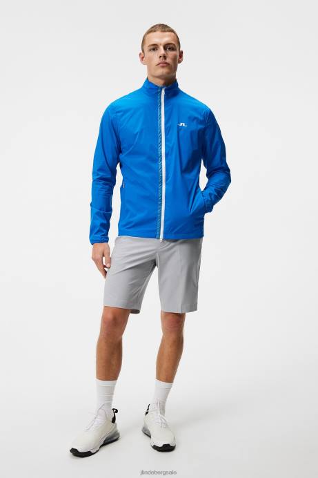 Men J.Lindeberg Lapis Blue Ash Light Packable Jacket Clothing 8R62709