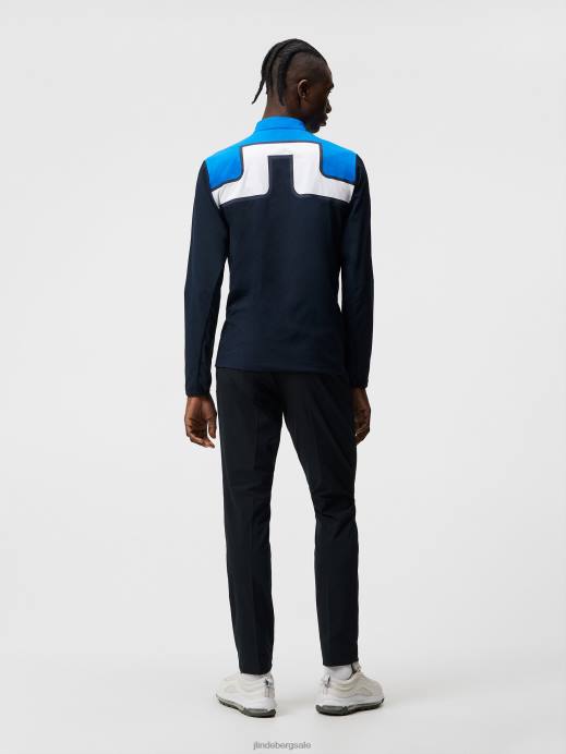 Men J.Lindeberg Lapis Blue Jeff Hybrid Jacket Clothing 8R62725