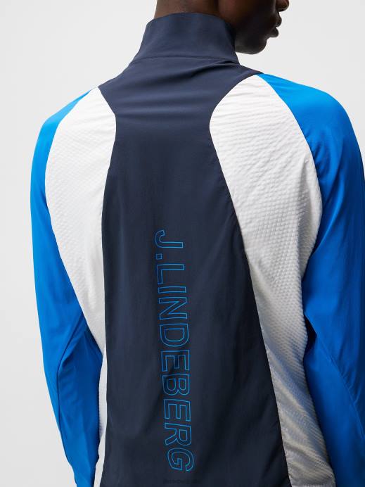 Men J.Lindeberg Lapis Blue Marv Wind Jacket Clothing 8R62717