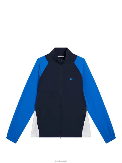 Men J.Lindeberg Lapis Blue Marv Wind Jacket Clothing 8R62717