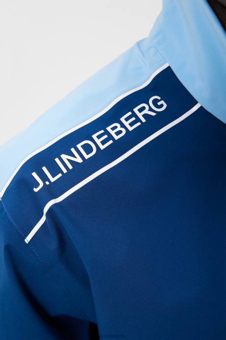 Men J.Lindeberg Little Boy Blue Theo Rain Jacket Clothing 8R62680