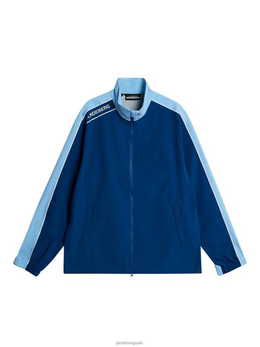 Men J.Lindeberg Little Boy Blue Theo Rain Jacket Clothing 8R62680