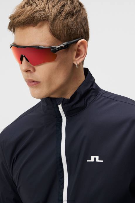 Men J.Lindeberg Navy Ash Light Packable Jacket Clothing 8R62710